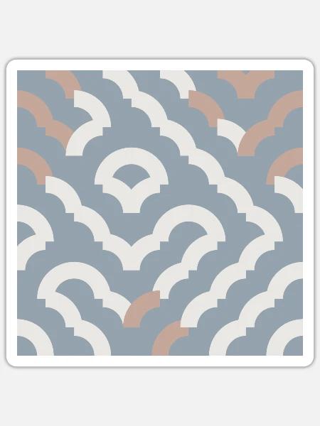 KUNST. NATUR. UMGEBUNG. ZEN. MEDITATION - Sticker Größe S (10 x 10 cm) - Mattweiß