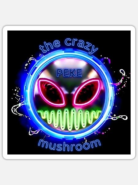 PEKE_Logo - Sticker Größe S (10 x 10 cm) - Mattweiß