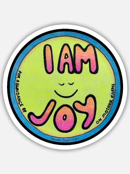 ICH BIN FREUDE - Sticker Größe S (10 x 10 cm) - Mattweiß