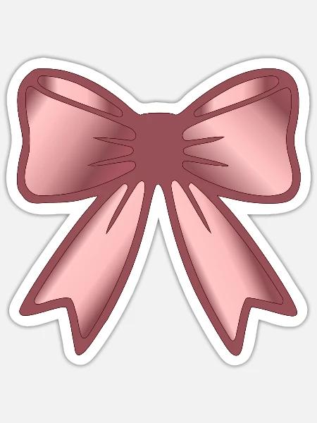 Haarschleife Schleife - Sticker Größe S (10 x 10 cm) - Mattweiß