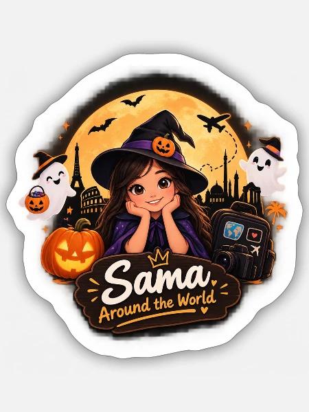 Halloween - Sticker Größe S (10 x 10 cm) - Mattweiß