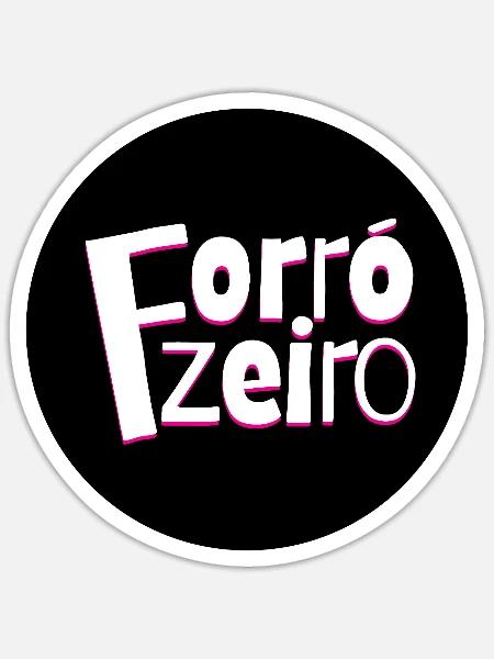Forrozeiro – Schlichtes Forro Statement - Sticker Größe S (10 x 10 cm) - Mattweiß