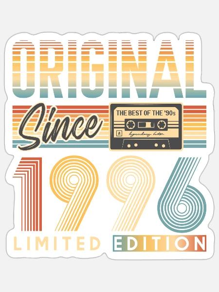 30. Geburtstag, 30 Jahre - Sticker Größe S (10 x 10 cm) - Mattweiß