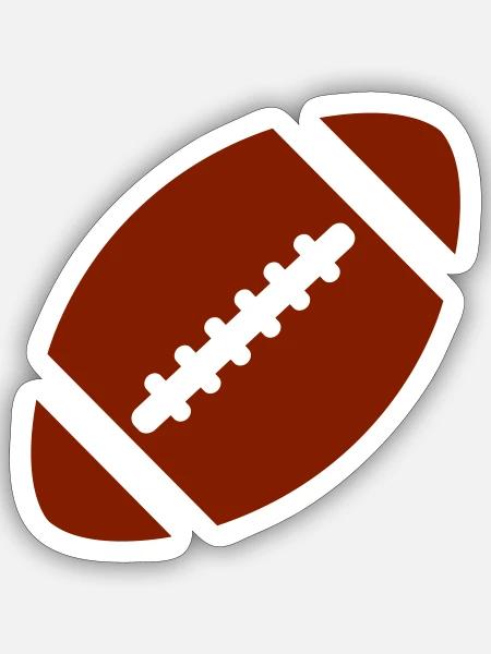 Football - Sticker Größe S (10 x 10 cm) - Mattweiß