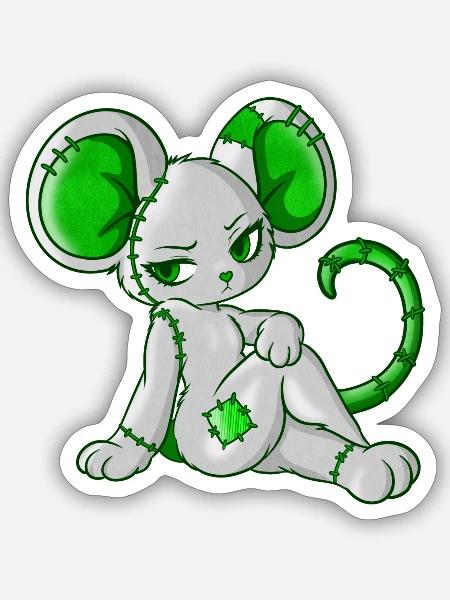 Lyra (Bella Donna‘s wicked world) - Sticker Größe S (10 x 10 cm) - Mattweiß