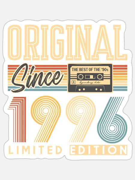 30. Geburtstag, 30 Jahre - Sticker Größe S (10 x 10 cm) - Mattweiß