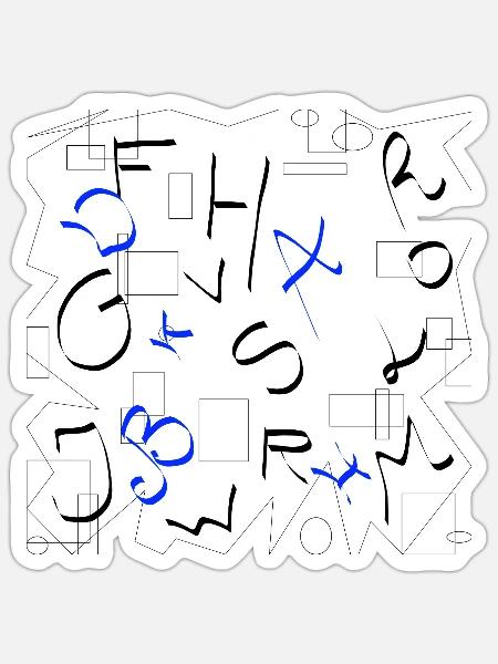 nueva_obra444 - Sticker Größe S (10 x 10 cm) - Mattweiß
