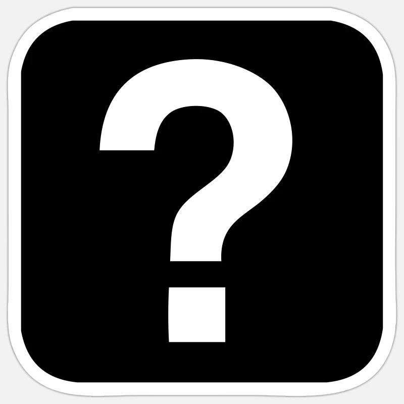 Hilfe - Help - Sticker Größe S (10 x 10 cm) - Mattweiß