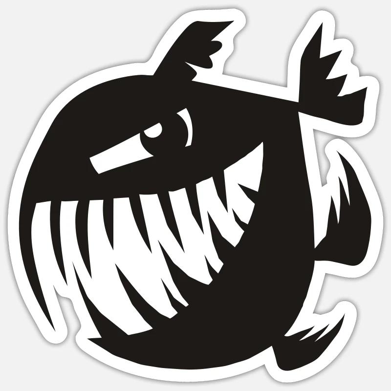 Evil Merry Perry - Sticker size S (10 x 10 cm) - white matte