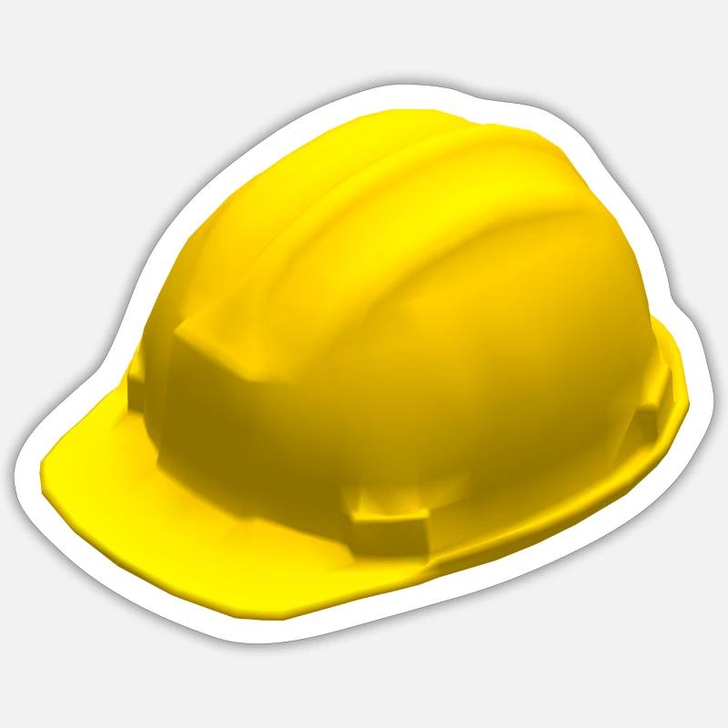 Helm - Sticker Größe S (10 x 10 cm) - Mattweiß