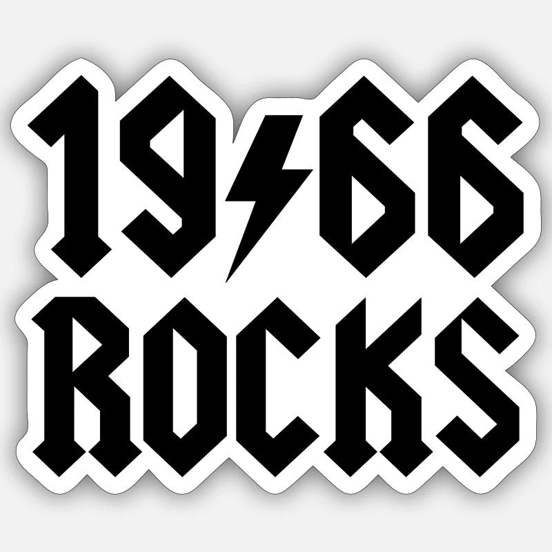 1966 - Sticker Größe S (10 x 10 cm) - Mattweiß