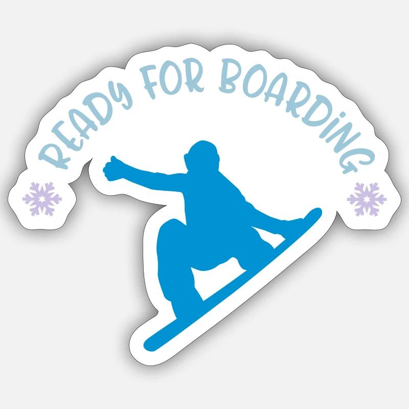 snowboard Sticker taille S (10 x 10 cm)