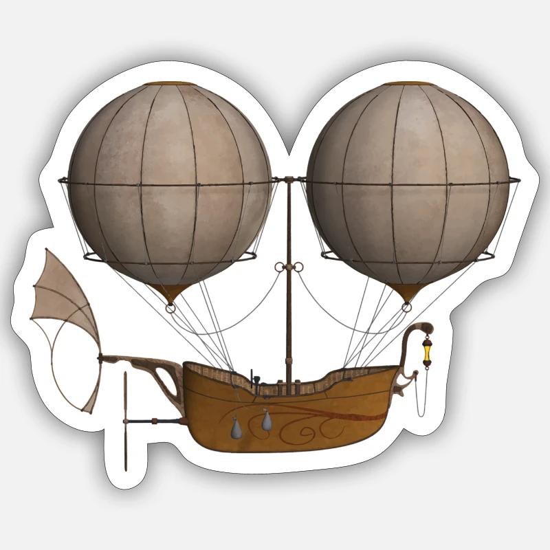 ballon dirigeable Sticker taille S (10 x 10 cm)
