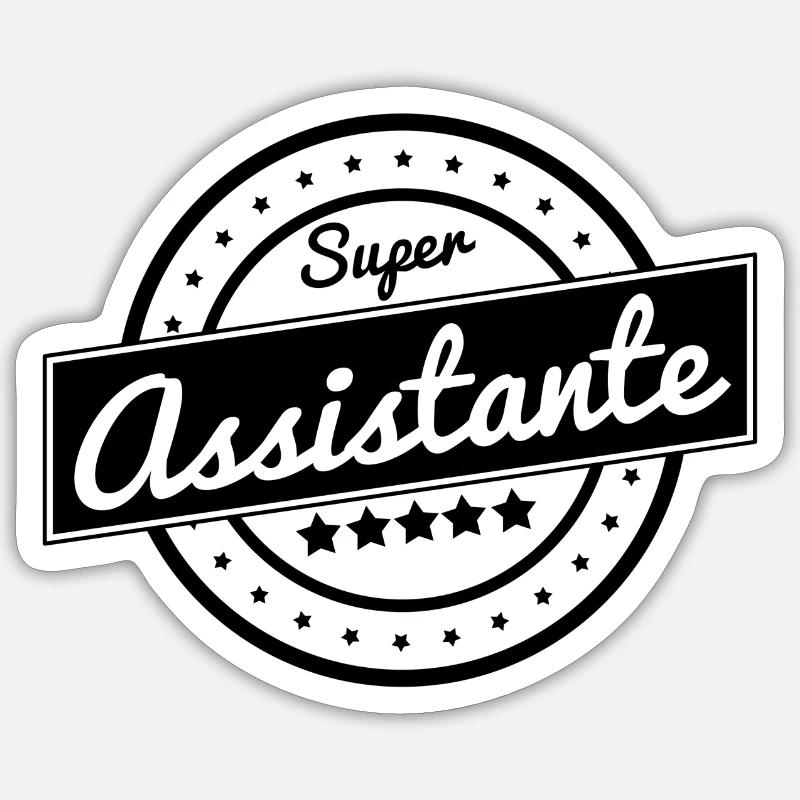 Super assistante Sticker taille S (10 x 10 cm)