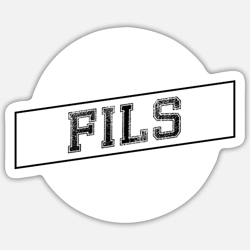 Super fils - Sticker taille S (10 x 10 cm) - blanc mat