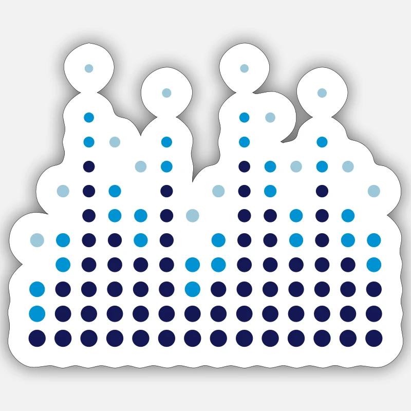 Music Equalizer Sticker size S (10 x 10 cm)