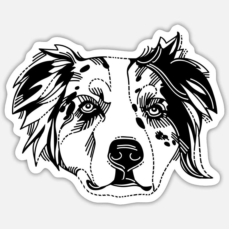 Australian Shepherd Sticker size S (10 x 10 cm)