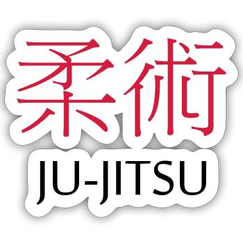 Jiu Jitsu - Sticker size S (10 x 10 cm) - white matte - Front