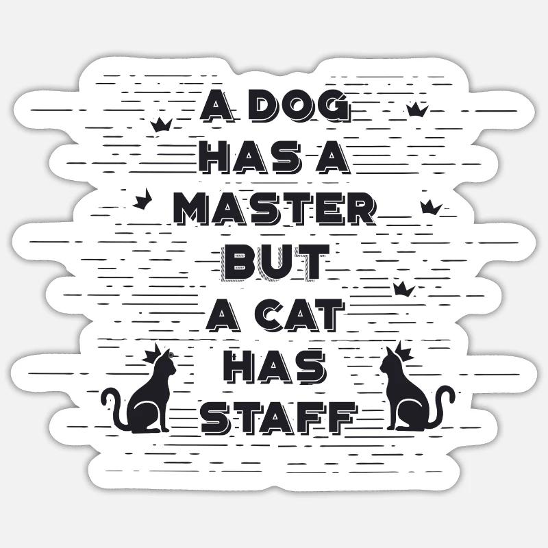 chat Sticker taille S (10 x 10 cm)