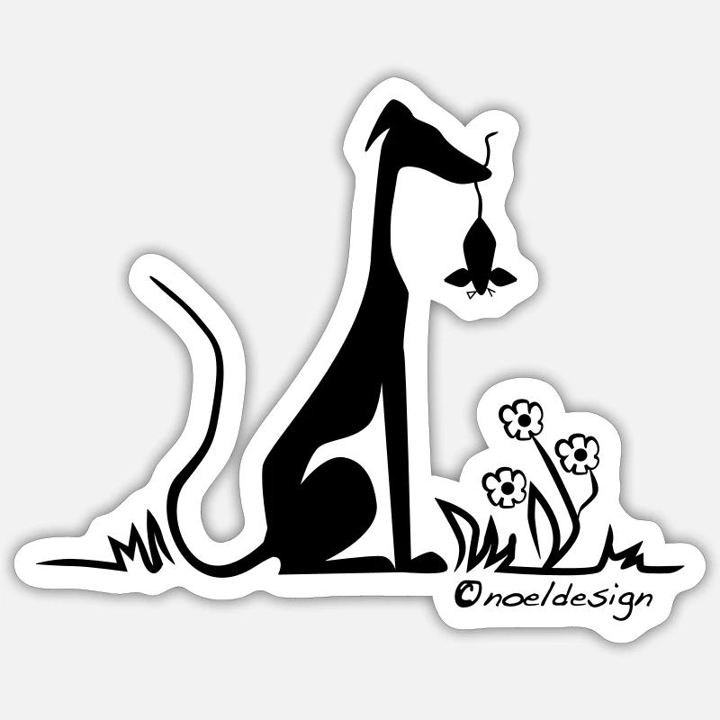 My mouse! - Sticker size S (10 x 10 cm) - white matte