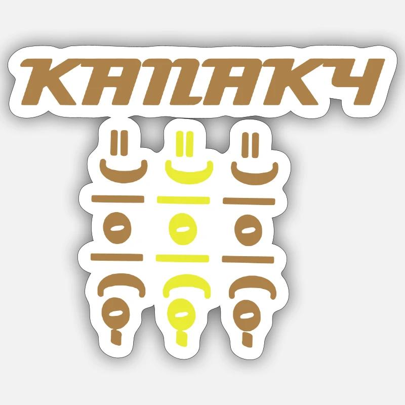 Kanaky - Sticker taille S (10 x 10 cm) - blanc mat