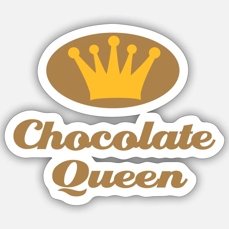 Schokolade - Sticker Größe S (10 x 10 cm) - Mattweiß