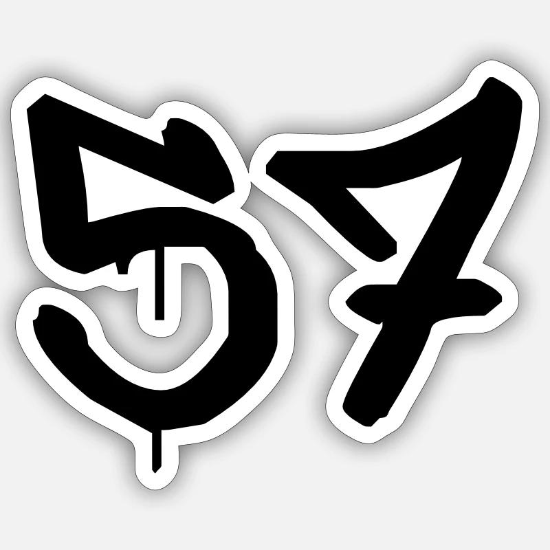 Tag : 57 Sticker taille S (10 x 10 cm)