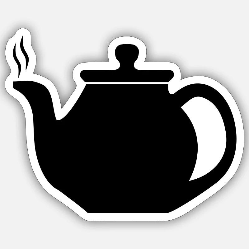 teapot Sticker size S (10 x 10 cm)