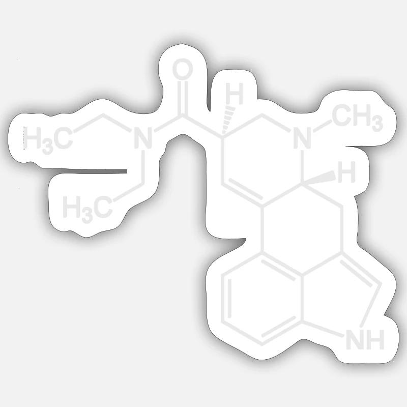acid-lsd25 molekül Sticker Größe S (10 x 10 cm)