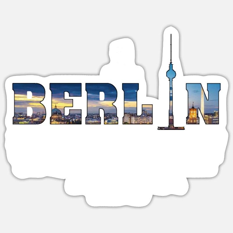 Berlin Sticker size S (10 x 10 cm)