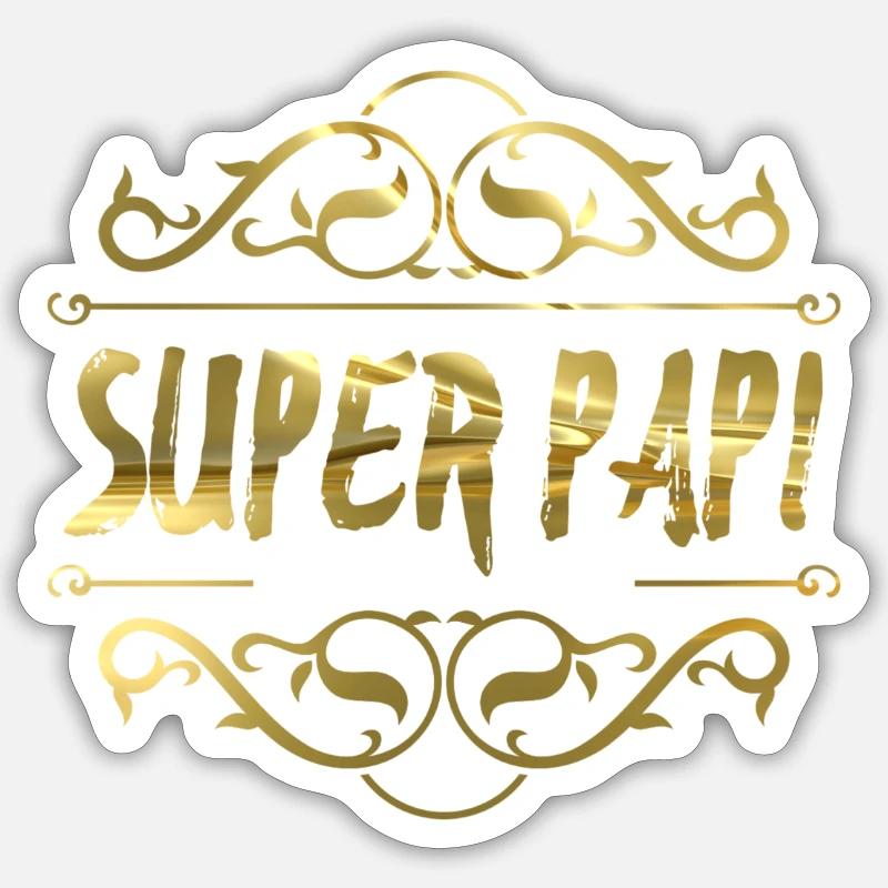 Super Papi Sticker Größe S (10 x 10 cm)