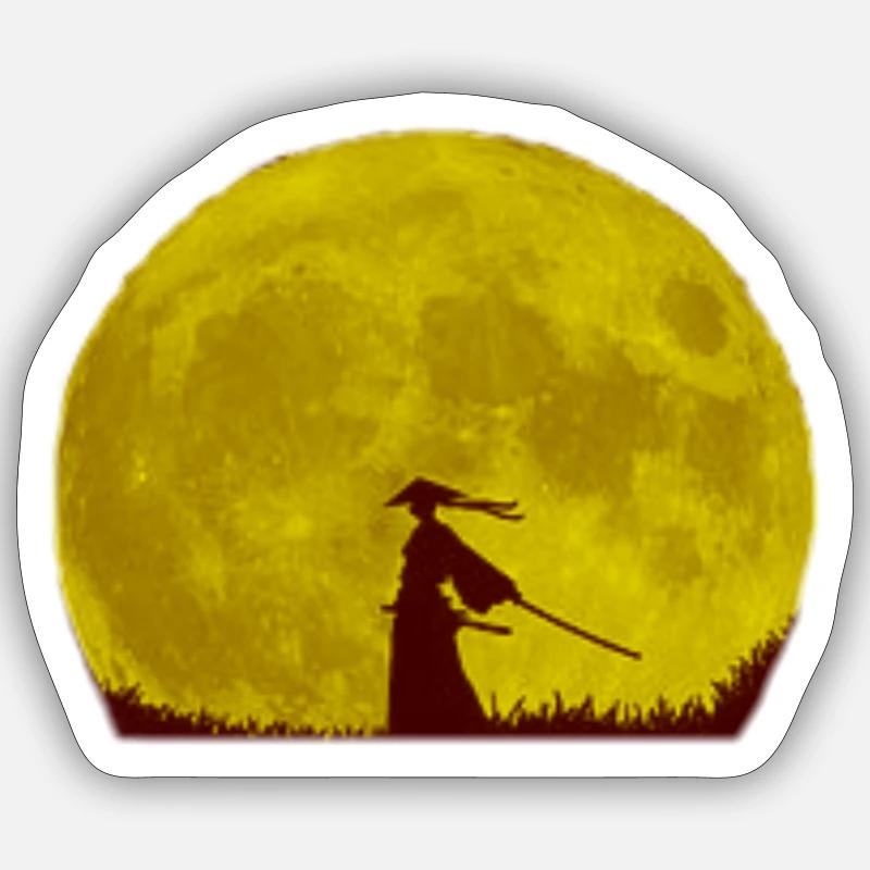 samurai - Sticker size S (10 x 10 cm) - white matte