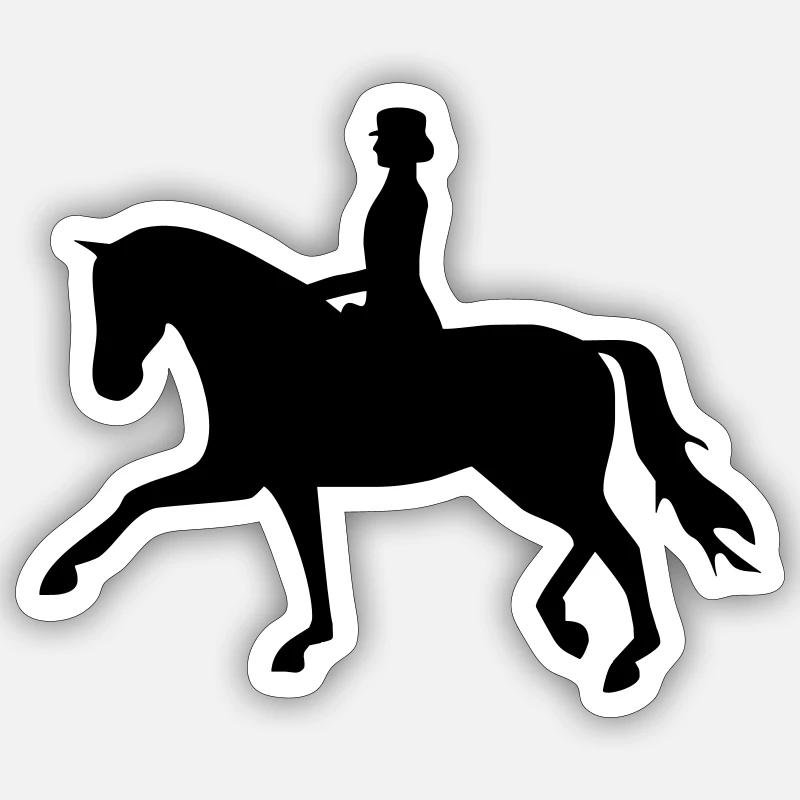 horse - Sticker size S (10 x 10 cm) - white matte