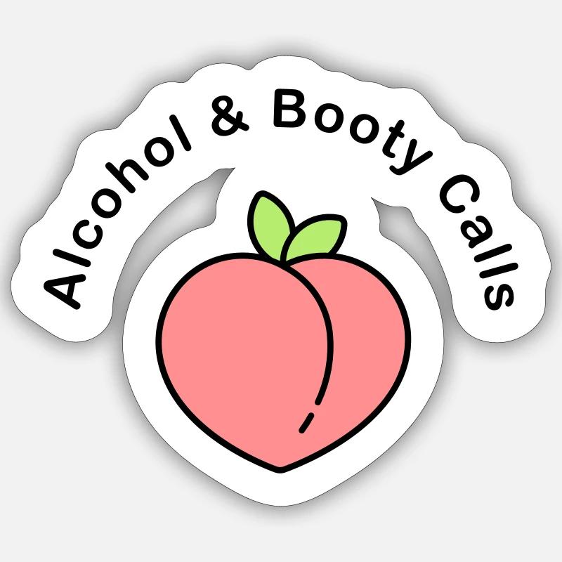 appels d'alcool et de butin Sticker taille S (10 x 10 cm)