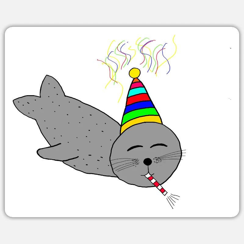 B-day Robbe Sticker Größe S (10 x 10 cm)