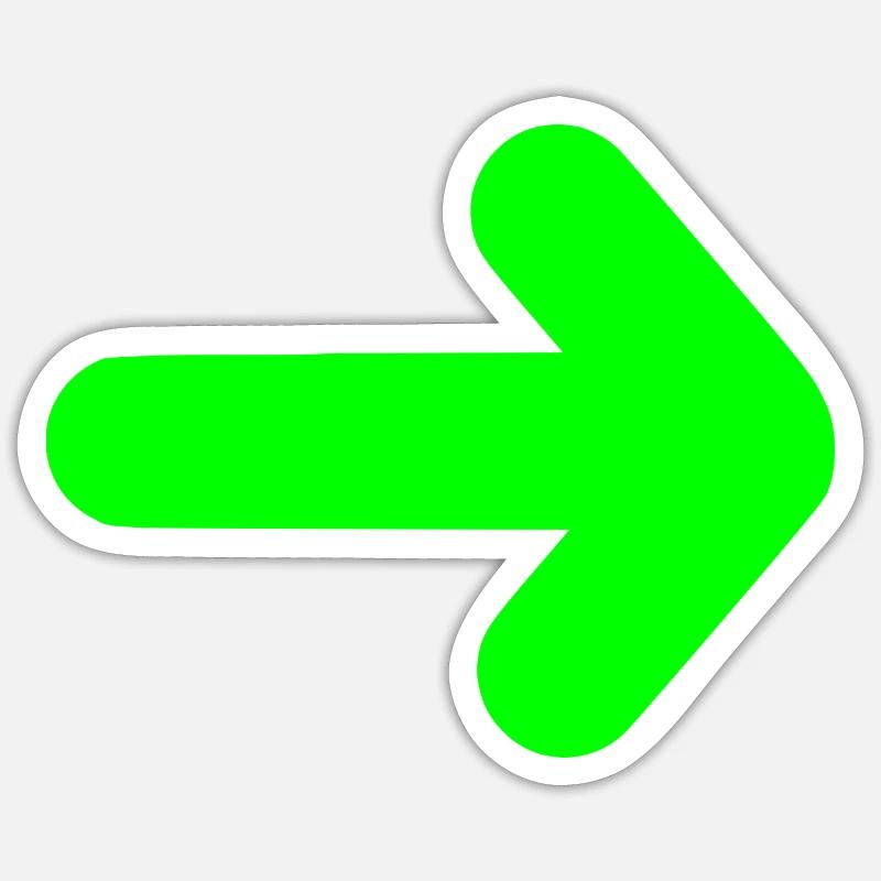 flèche Sticker taille S (10 x 10 cm)