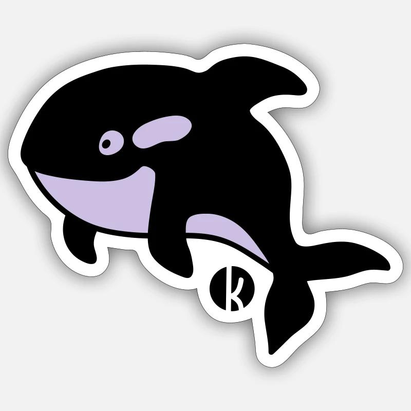 Orka - Orca - Wal - Whale Sticker taille S (10 x 10 cm)