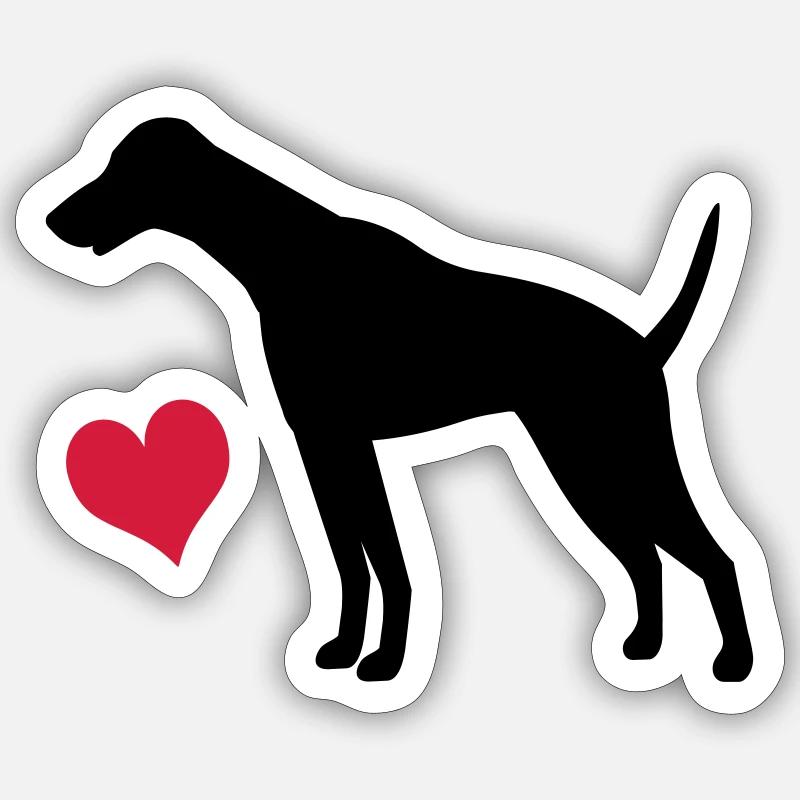 doberman Sticker size S (10 x 10 cm)