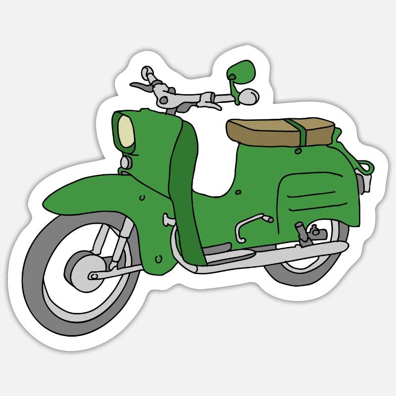 Scooter Simson Schwalbe Sticker taille S (10 x 10 cm)