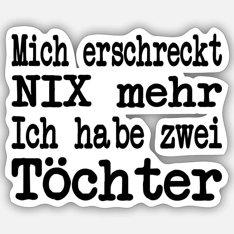 daughters - Sticker size S (10 x 10 cm) - white matte