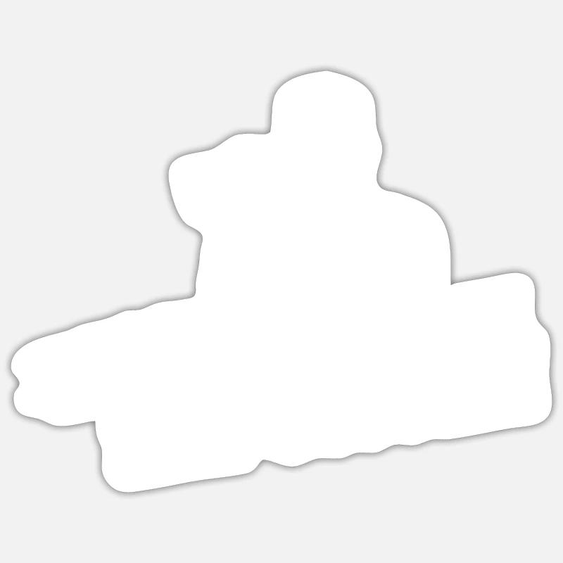 Oncle - Sticker taille S (10 x 10 cm) - blanc mat