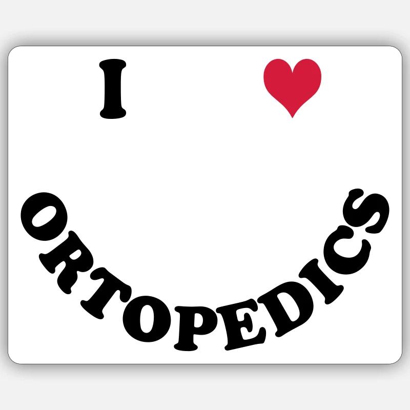 Orthopaedics - Sticker size S (10 x 10 cm) - white matte
