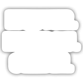 Mutter - Sticker Größe S (10 x 10 cm) - Mattweiß - Vorne