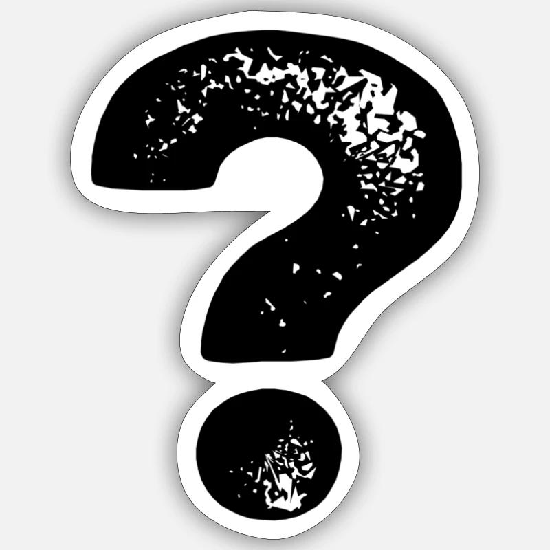Points d’interrogation Sticker taille S (10 x 10 cm)