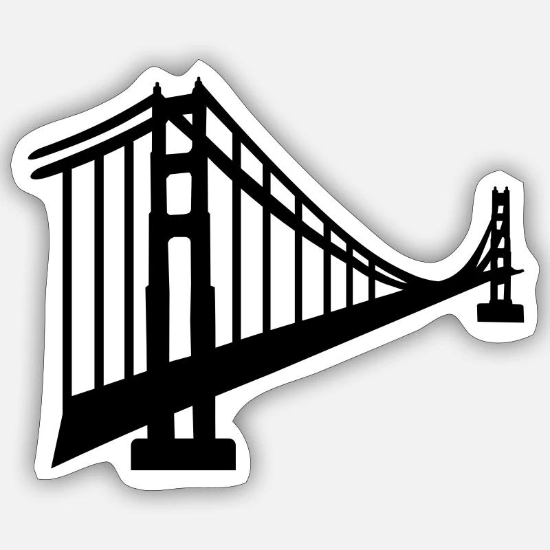 San Francisco Sticker Größe S (10 x 10 cm)
