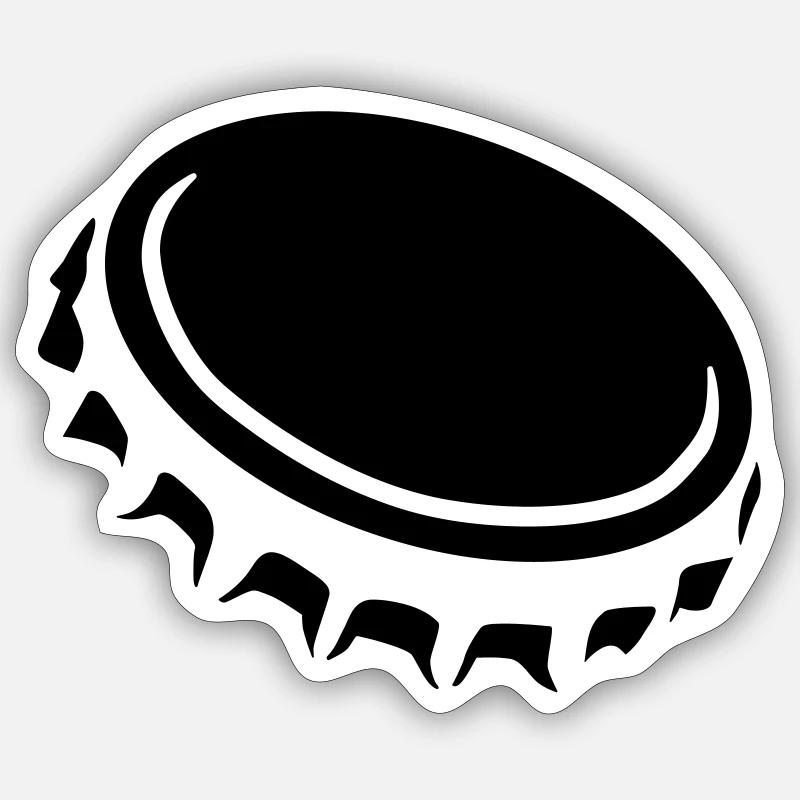 Bier - Sticker Größe S (10 x 10 cm) - Mattweiß