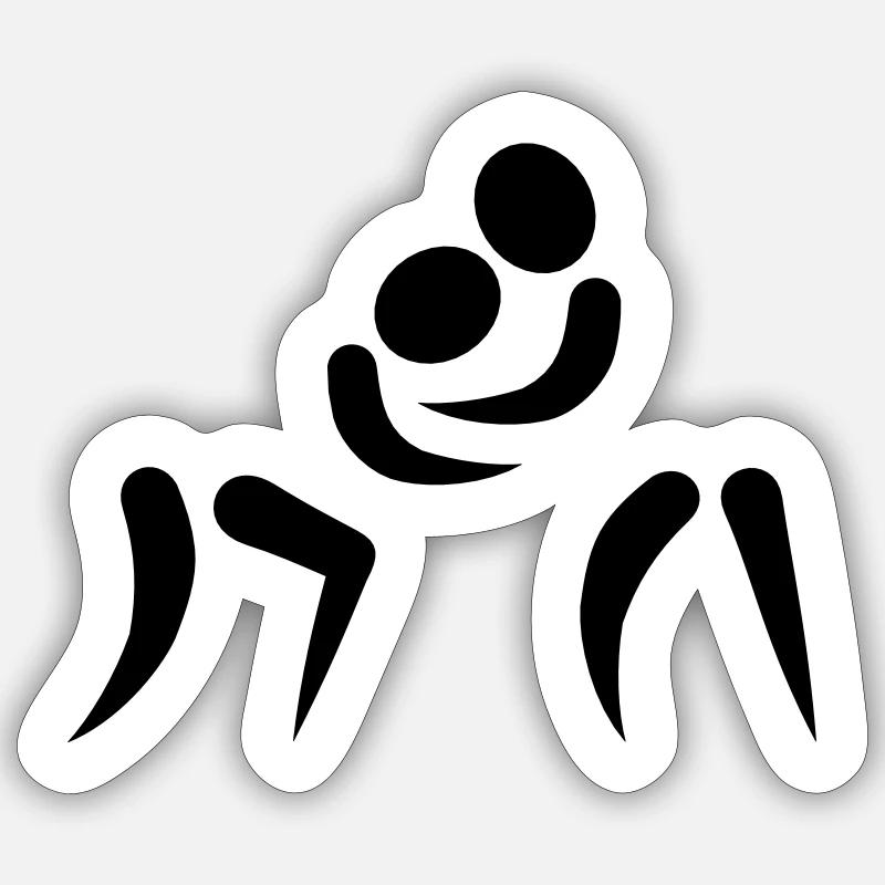 Lutte Sticker taille S (10 x 10 cm)