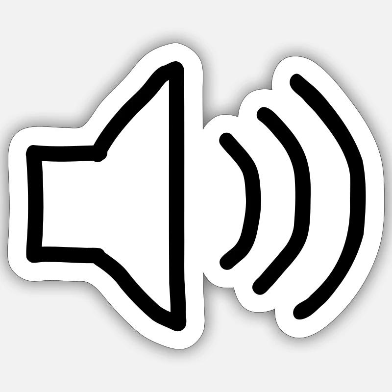 Speaker Sticker size S (10 x 10 cm)