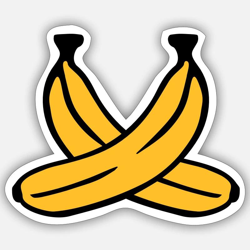 Banane Sticker taille S (10 x 10 cm)