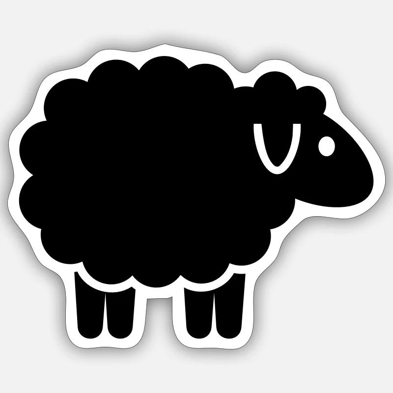 Mouton Sticker taille S (10 x 10 cm)